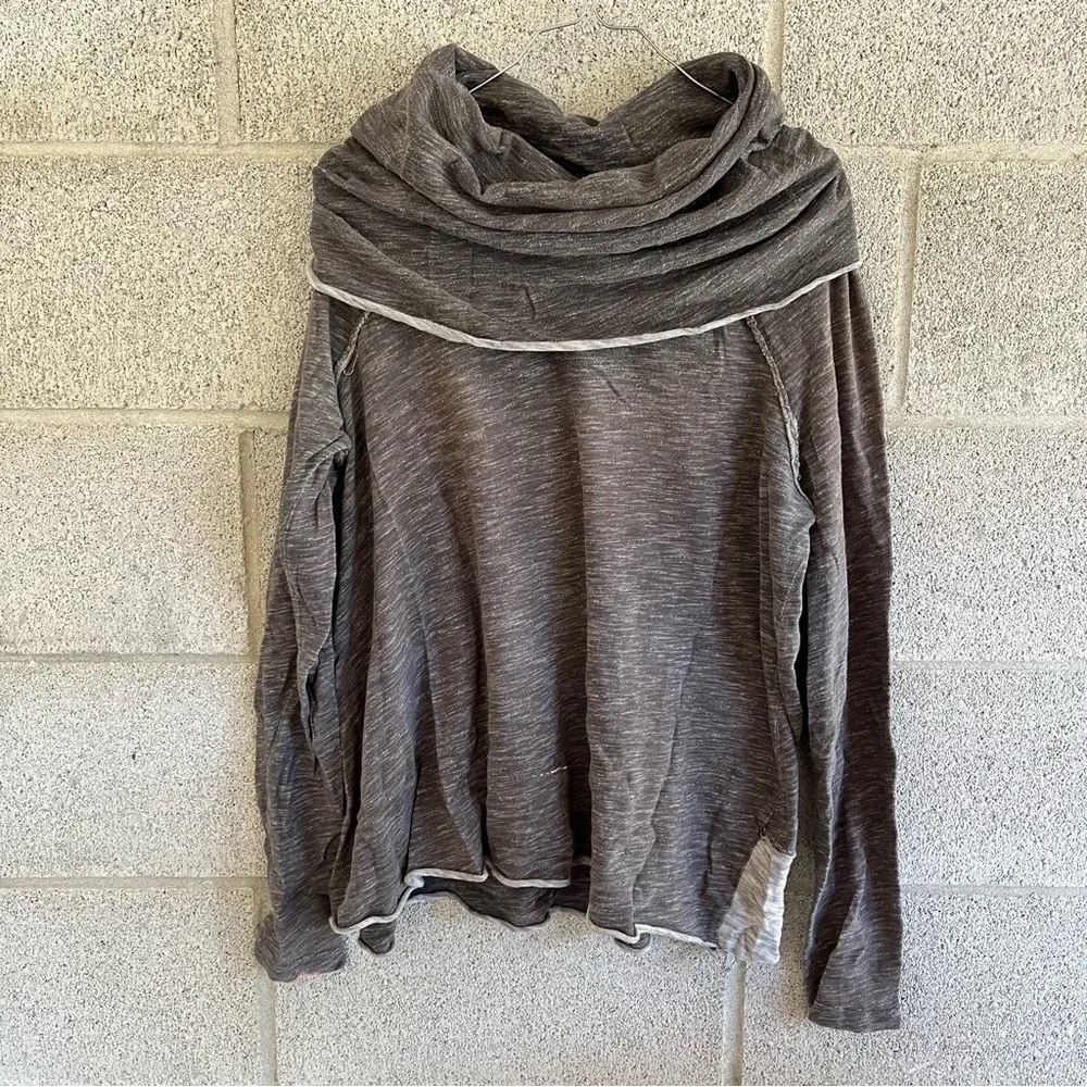 Free People Beach Two Body Cowl Neck Pullover